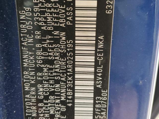 Toyota Camry Base Image 10