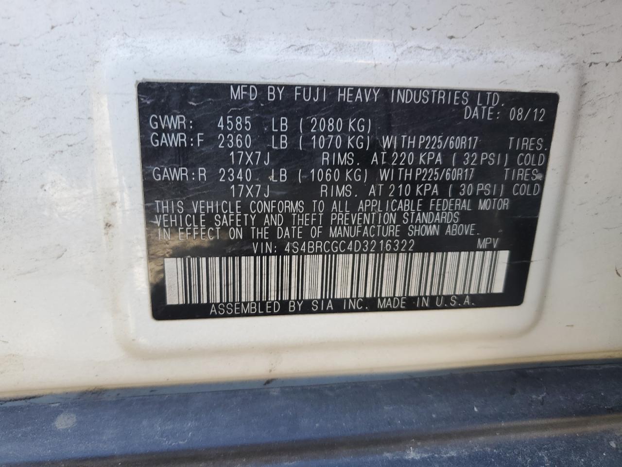 Subaru Outback 2.5i Premium Image 4