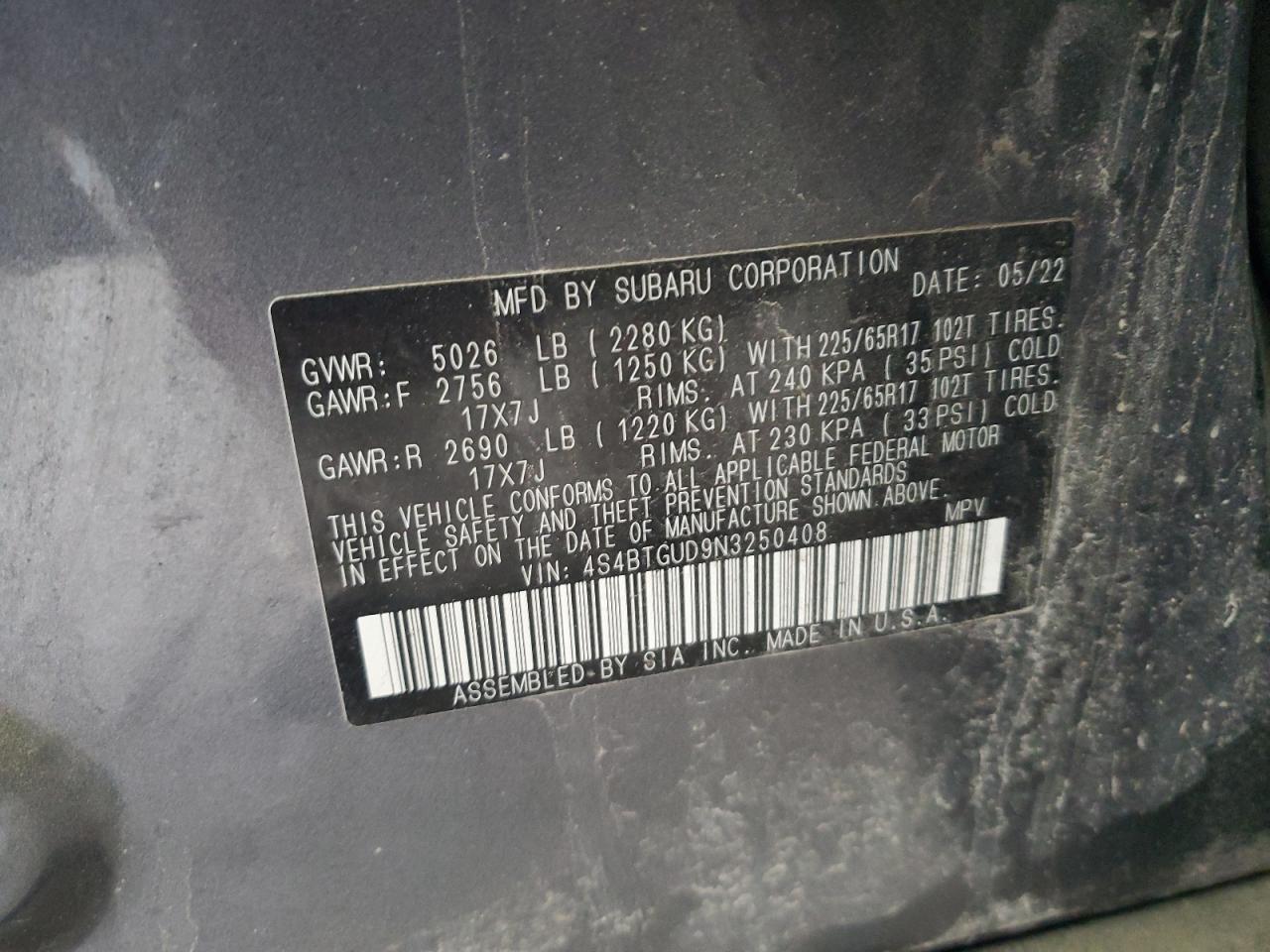 Subaru Outback Wilderness Image 12