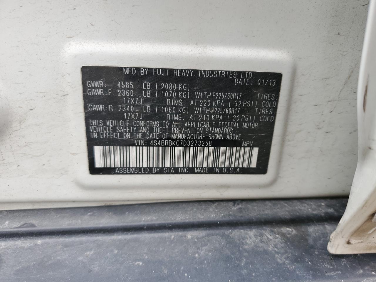 Subaru Outback 2.5i Limited Image 9