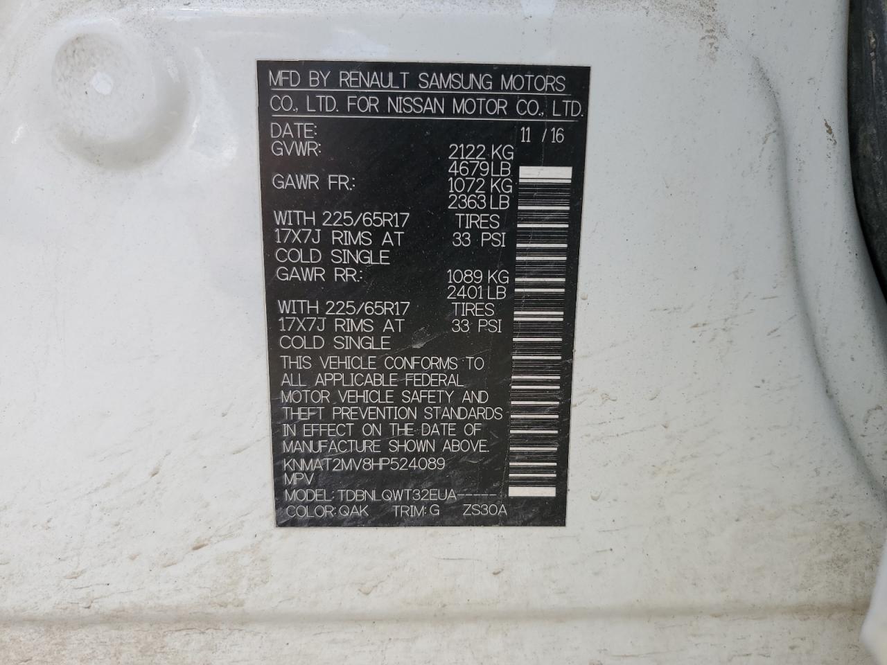 Nissan Rogue S Image 10