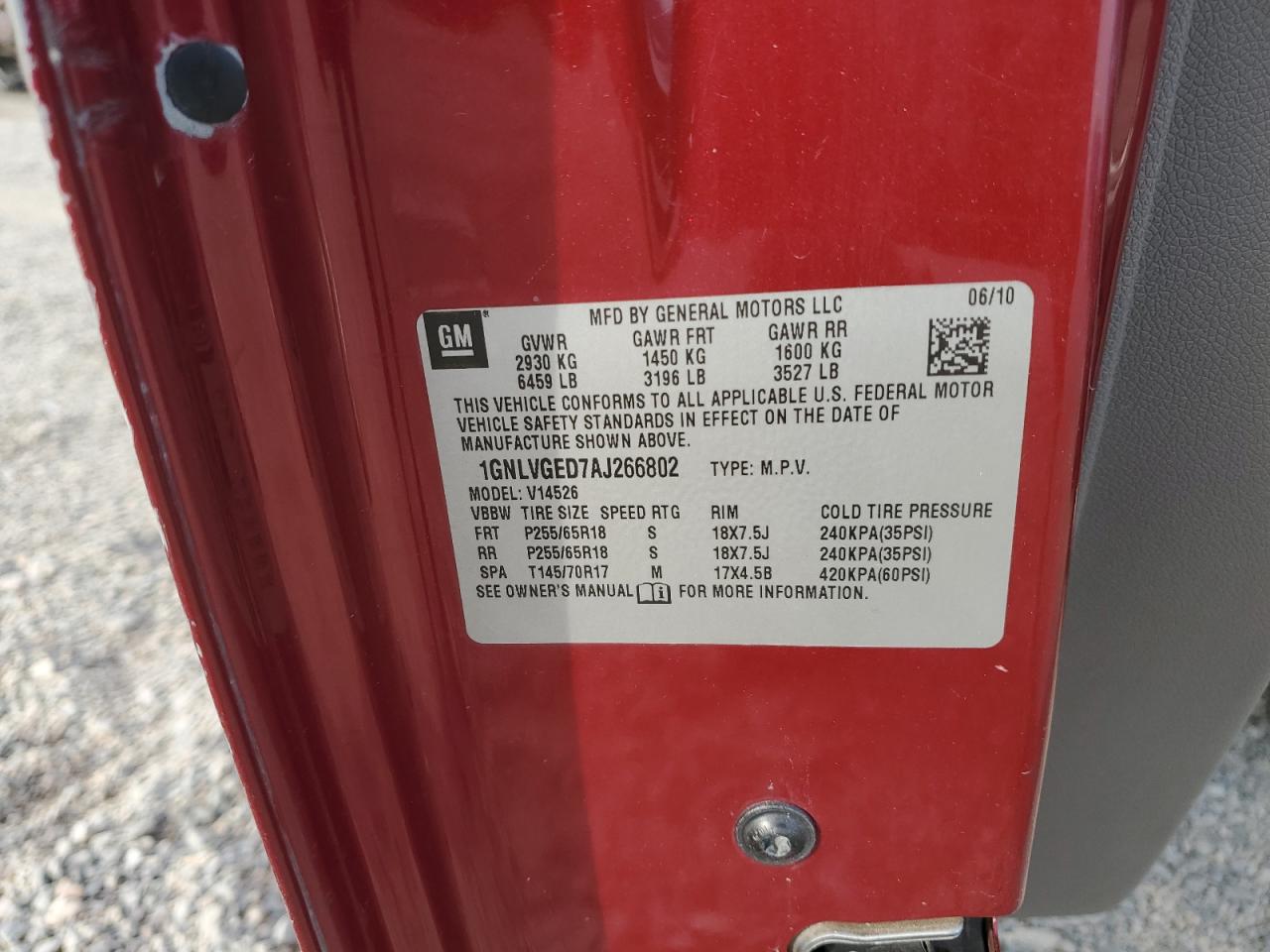 Chevrolet Traverse Lt Image 13