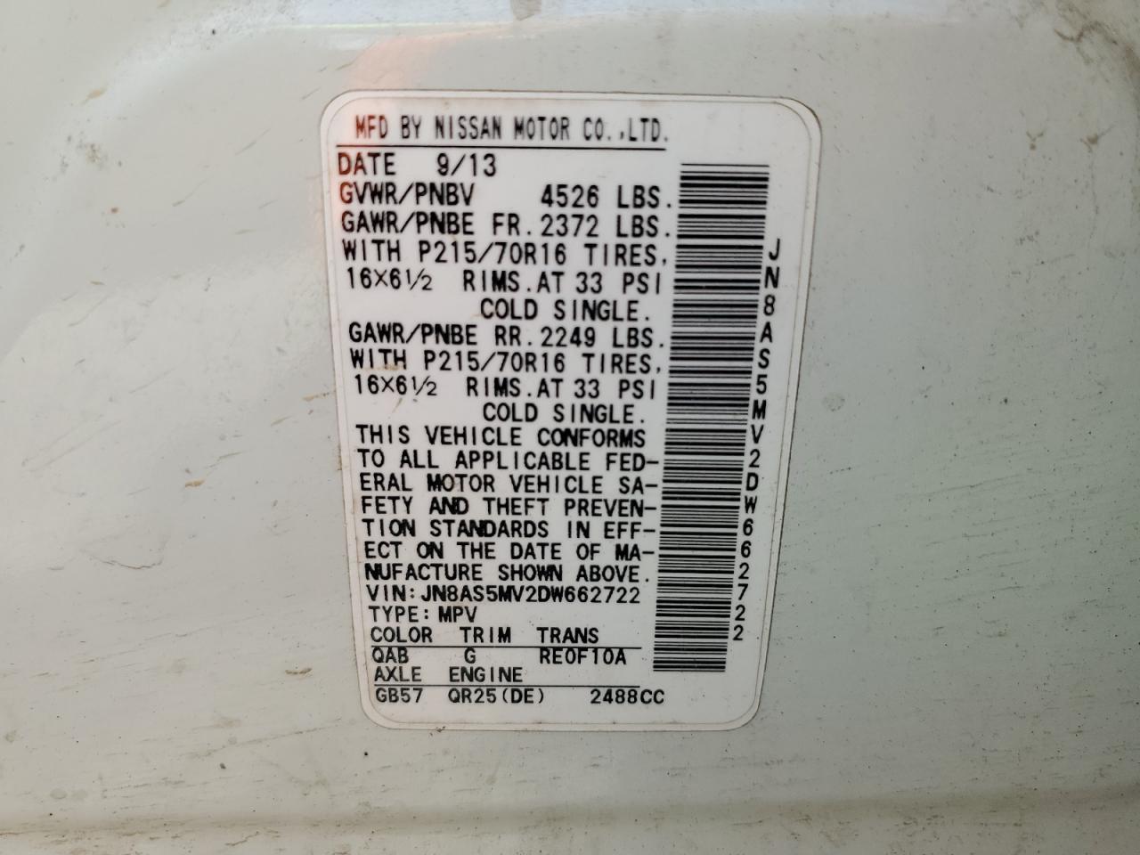 Nissan Rogue S Image 5