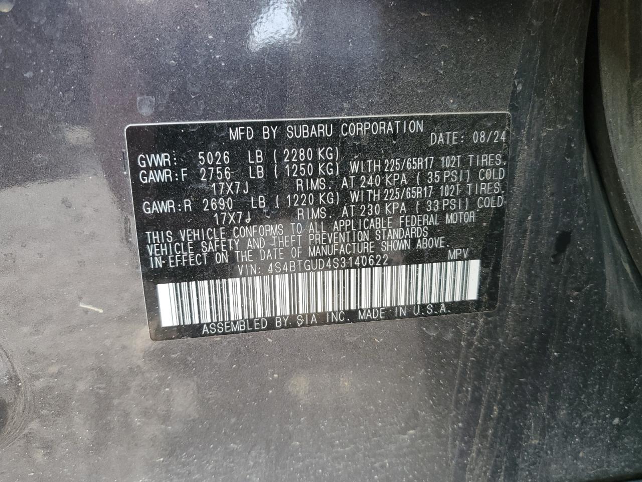 Subaru Outback Wilderness Image 12