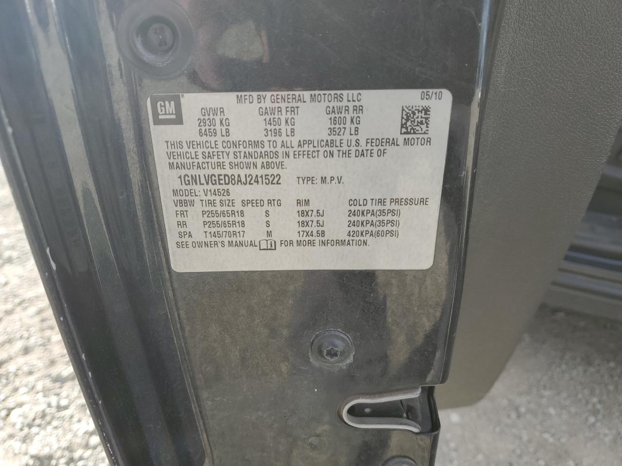 Chevrolet Traverse Lt Image 10