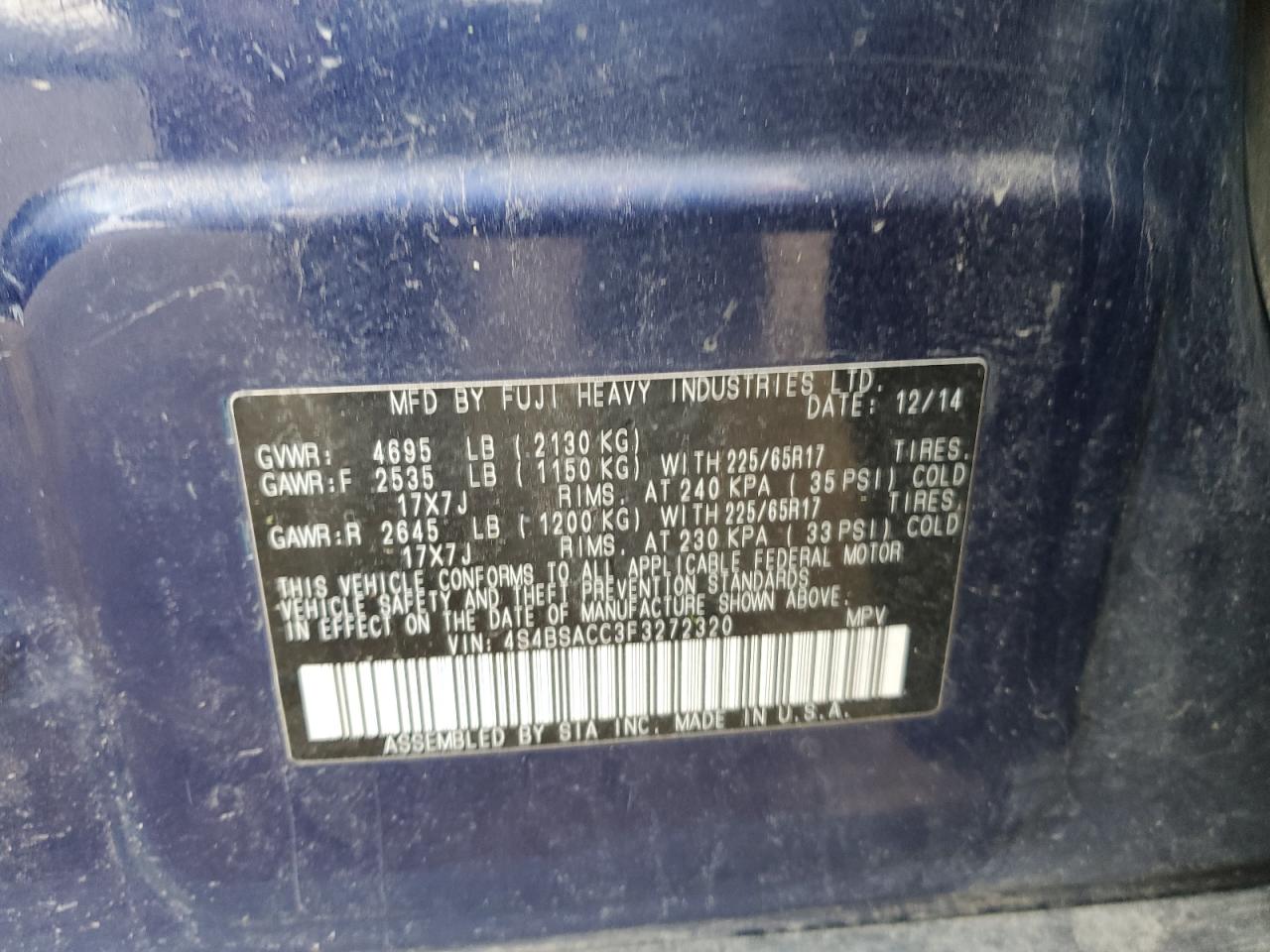 Subaru Outback 2.5i Premium Image 12