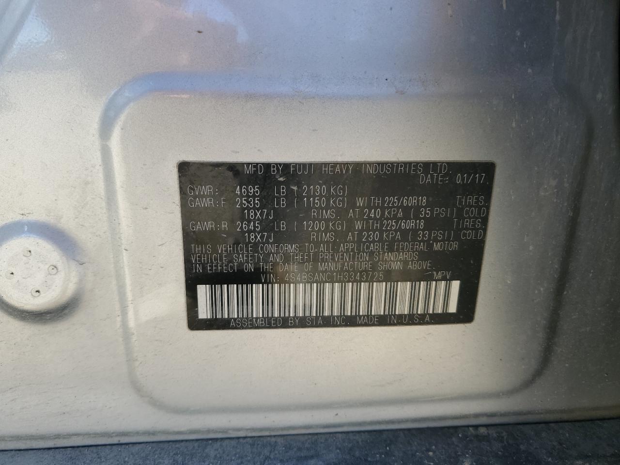 Subaru Outback 2.5i Limited Image 11