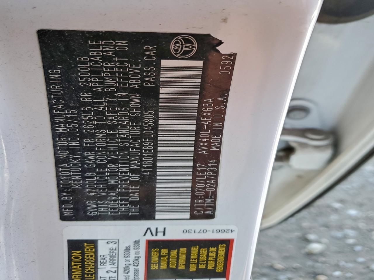 Toyota Avalon Hybrid Image 10