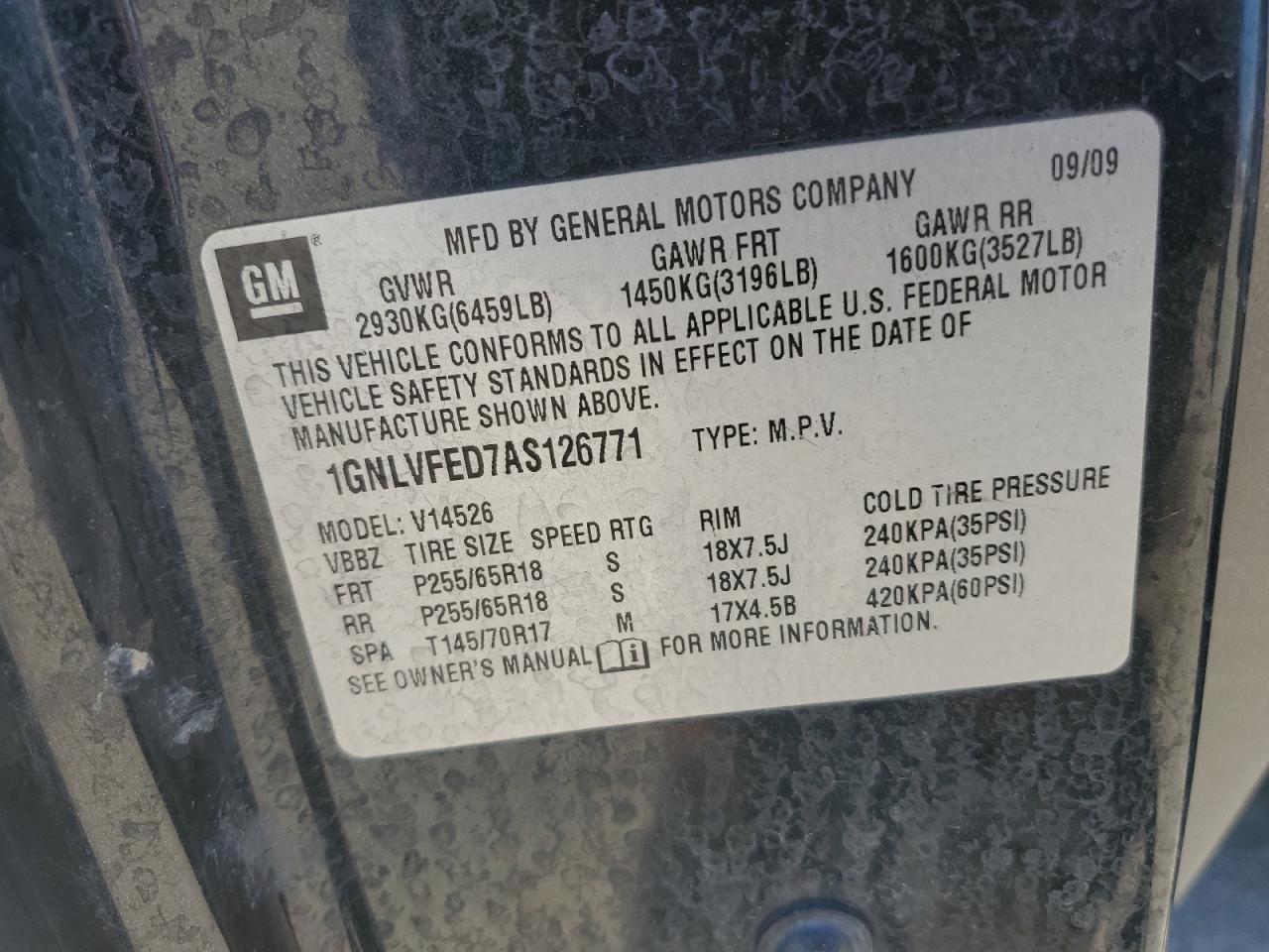 Chevrolet Traverse Lt Image 4