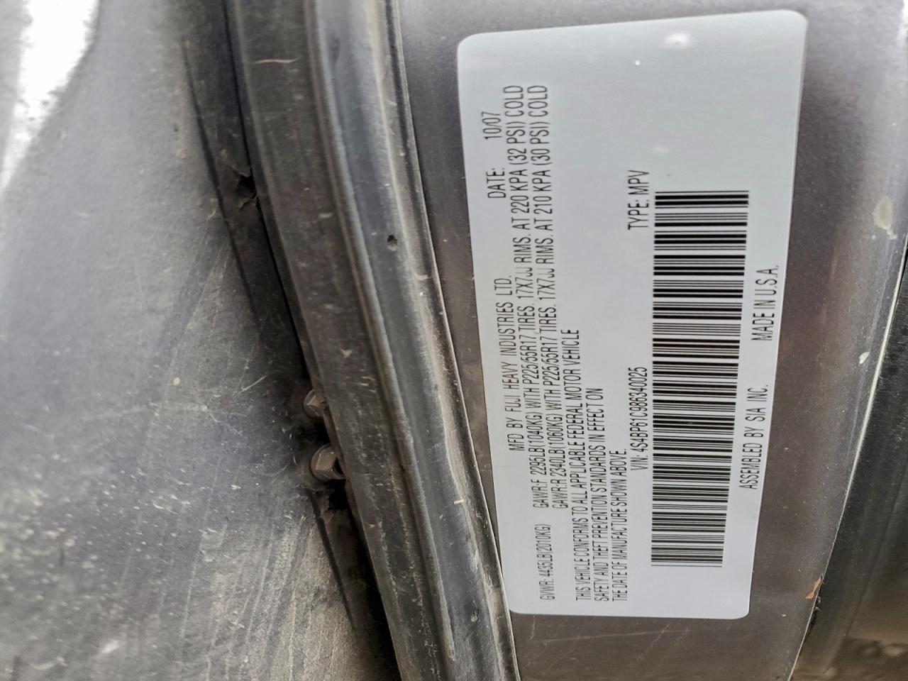 Subaru Outback 2.5i Image 10