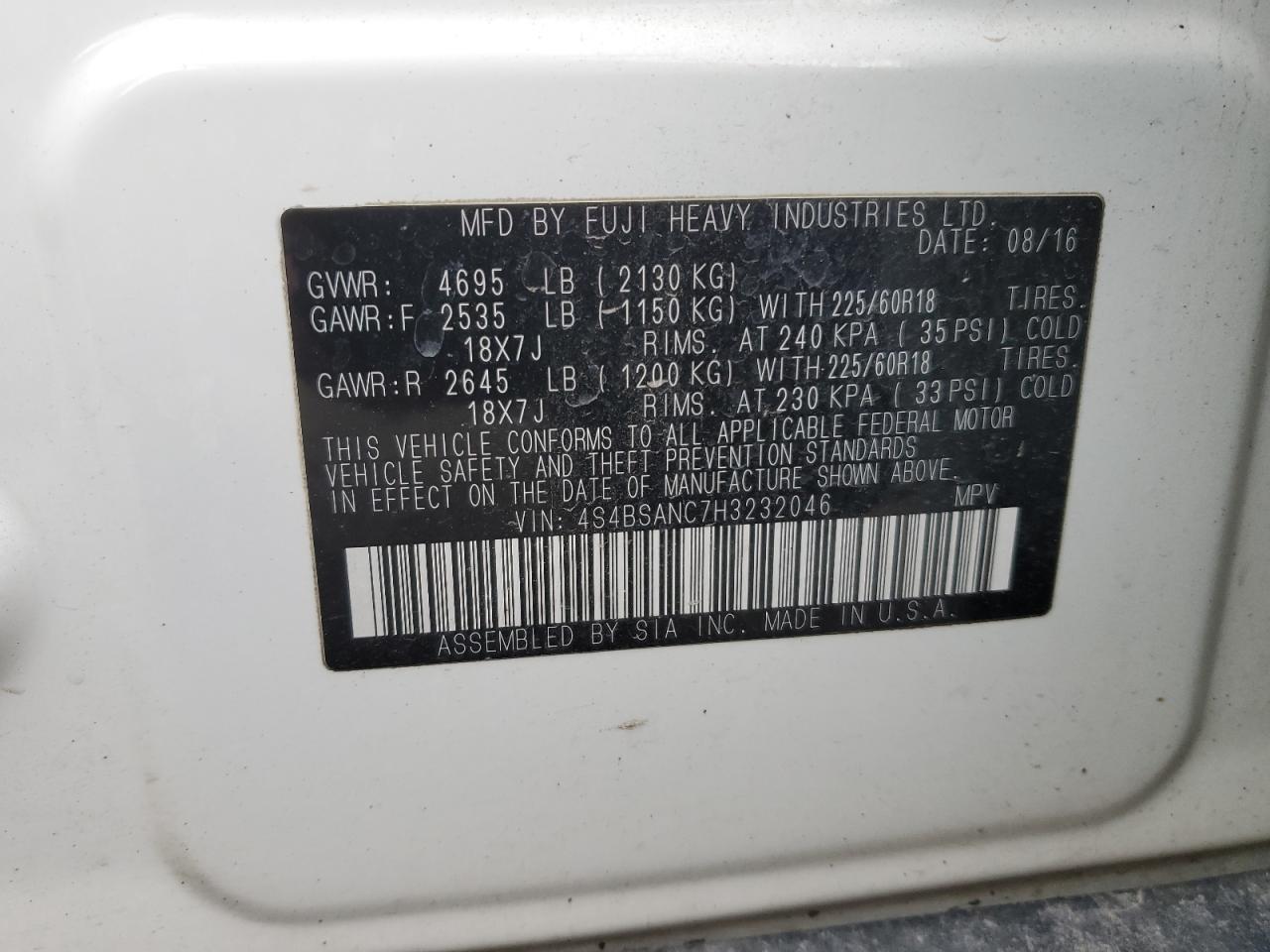 Subaru Outback 2.5i Limited Image 9