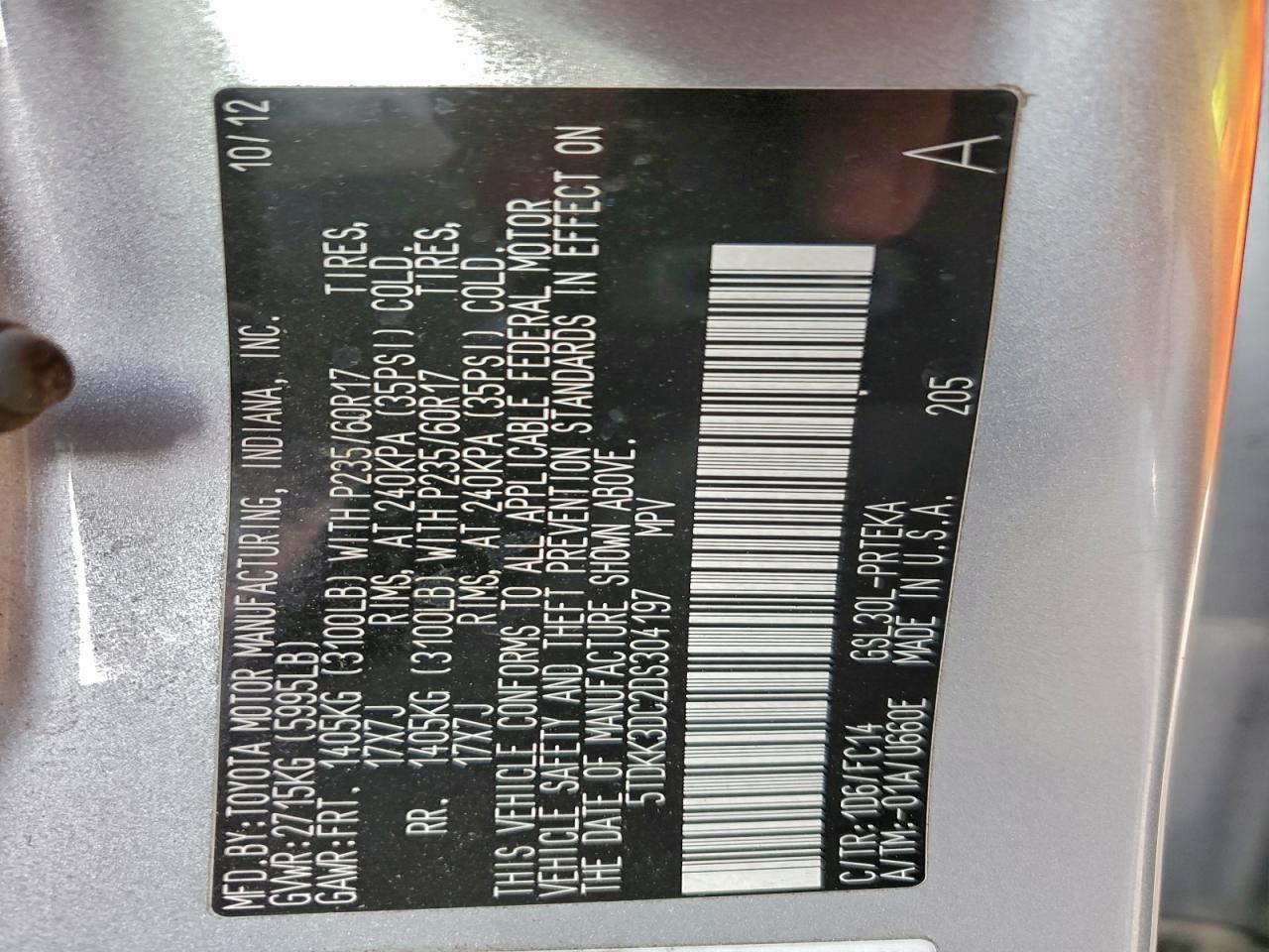 Toyota Sienna Le Image 8